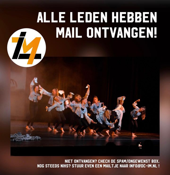 Alle leden hebben een uitgebreide nieuwsbrief gekregen! 💌Hierin staat alle informatie voor de start van dit seizoen! Heb je niks ontvangen (na het checken van de spambox), stuur dan even een mailtje!info@dc-im.nl