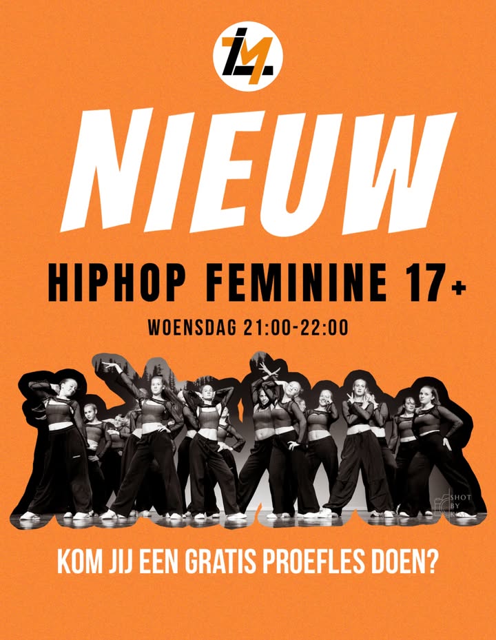 🧡 NIEUW OP HET ROOSTER 🧡𝓗𝓲𝓹𝓱𝓸𝓹 𝓕𝓮𝓶𝓲𝓷𝓲𝓷𝓮 𝟏𝟕+Door het hoge animo in deze dansstijl voegen wij nog een 3e les aan het rooster toe! Naast de 11+ en 14+ hebben wij vanaf dit seizoen dus ook 17+ op het rooster! Een proefles is gratis en aan te vragen via de website  (te vinden in onze bio)✨Zien we jullie daar?😍